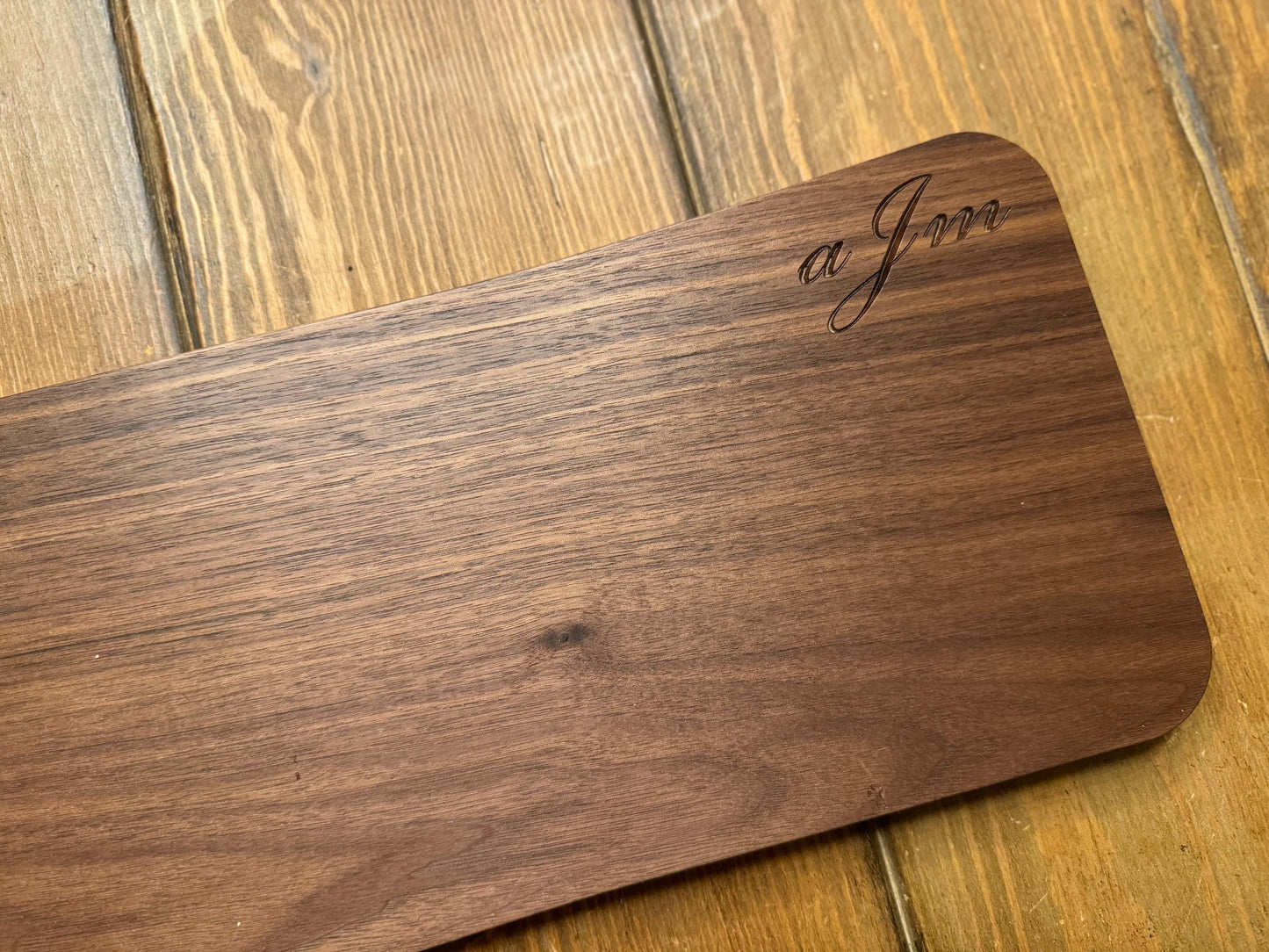 Engraved Walnut Charcuterie Board, Personalized Serving Platter for Weddings, Engagements, Anniversaries, Housewarming Gifts