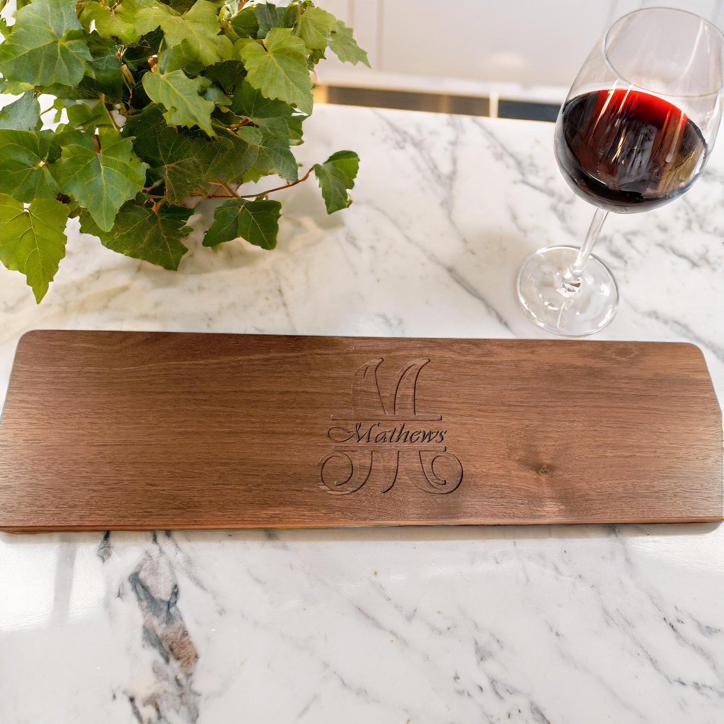 Engraved Walnut Charcuterie Board: Housewarming, Bridesmaid, For Her, Personalized