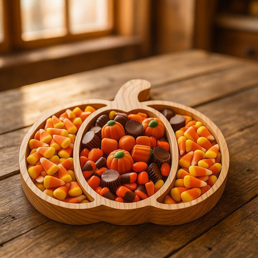 Pumpkin Fall Tray | Rustic Halloween Candy Thanksgiving Cheese Board, Autumn Harvest Party Decor